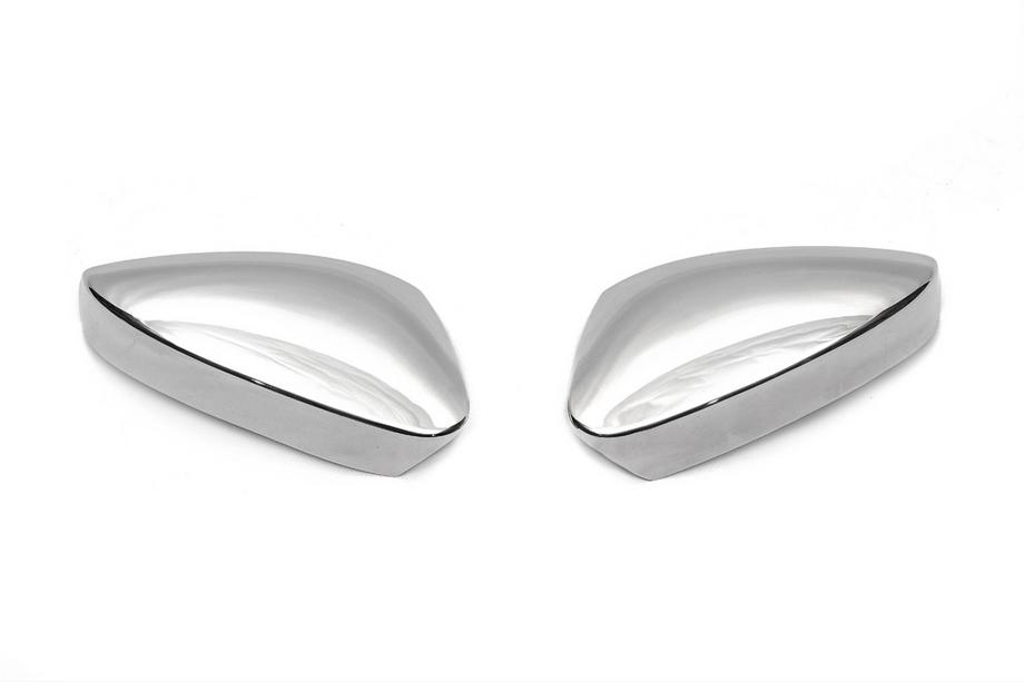 Skoda Kamiq 2019- Mirror Covers (2 pcs, Stainless Steel) Carmos Photo 2