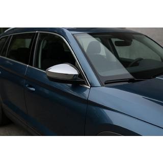 Mirror Covers (2 pcs, Stainless Steel) Carmos Skoda Kodiaq 2016-2023 photo 1