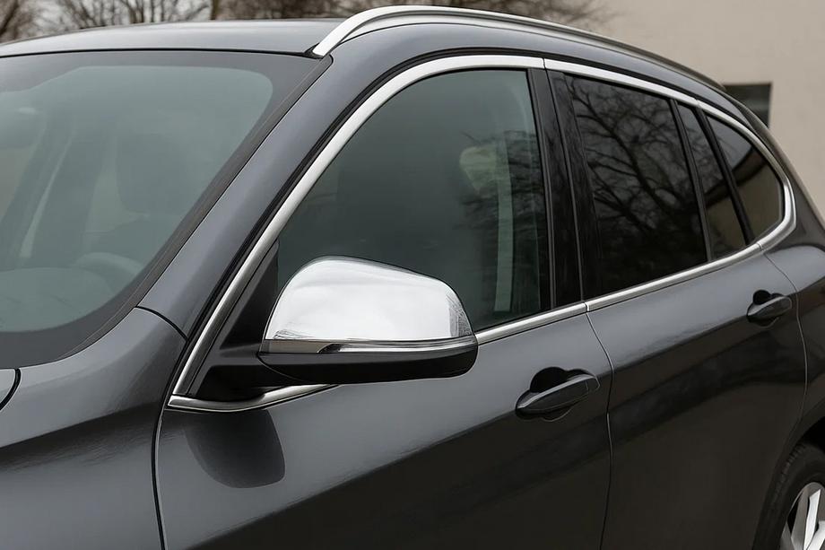BMW X1 F48 2015-2022 Mirror Covers (2 pcs, Stainless Steel) Carmos Image