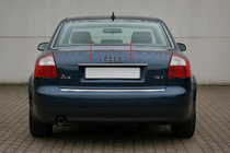 Audi A4 B6 2000-2004 License plate trim (Carmos stainless steel) V-2 photo 1