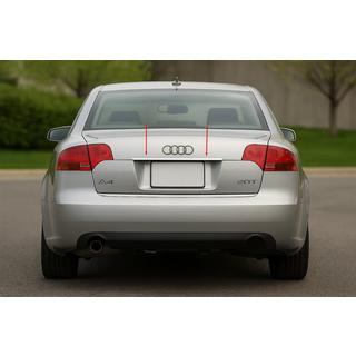 License plate trim (Carmos stainless steel) V-2 Audi A4 B7 2004-2008 photo 1