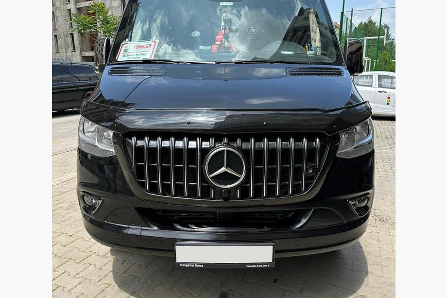 Mercedes Sprinter W907/W910 2018- Front Grille Chrome Eco (Budget Cover) Image
