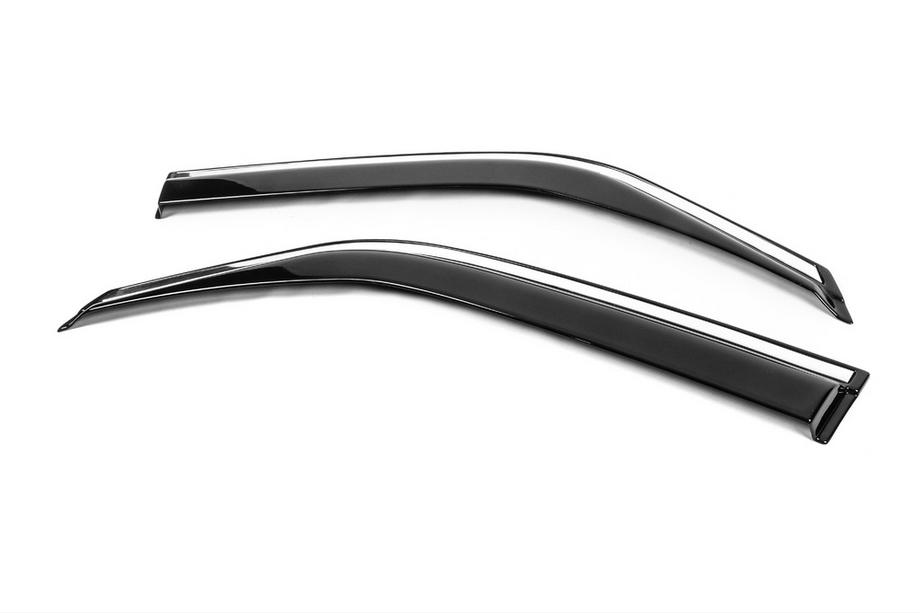 Mercedes Sprinter W906 2006–2018 Window Deflectors (2 pcs, EuroCap, Chrome) Photo 3