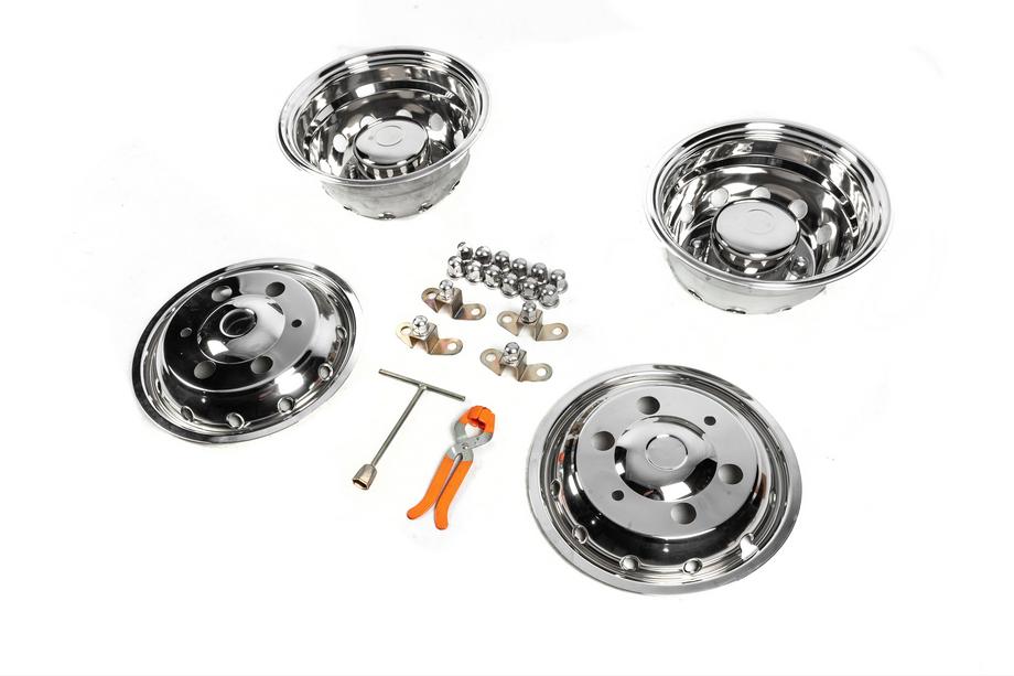 Iveco Daily 2014- Stainless Steel Wheel Covers OEM (2-ring, 4 pcs) Photo 2