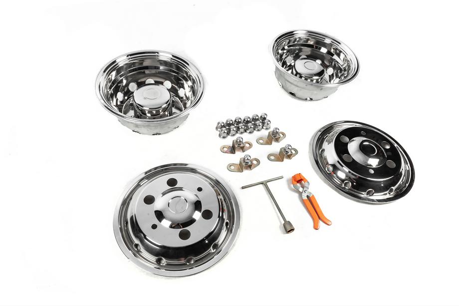 Iveco Daily 2014- Stainless Steel Wheel Covers OEM (2-ring, 4 pcs) Photo 3