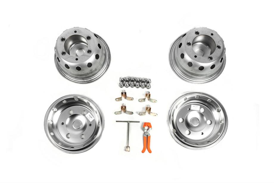 Iveco Daily 2014- Stainless Steel Wheel Covers OEM (2-ring, 4 pcs) Photo 4