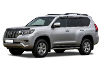 Toyota Land Cruiser Prado 150 2009-2023 Window Deflectors with Chrome Trim Niken Luxury (6 pcs) photo 1