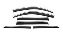 Toyota Land Cruiser Prado 150 2009-2023 Window Deflectors with Chrome Trim Niken Luxury (6 pcs) photo 2