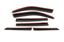 Toyota Land Cruiser Prado 150 2009-2023 Window Deflectors with Chrome Trim Niken Luxury (6 pcs) photo 4