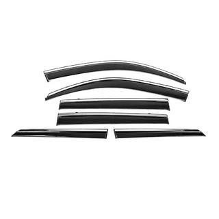 Window Deflectors with Chrome Trim Niken Luxury (6 pcs) photo 2