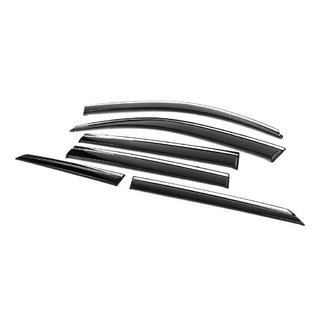 Window Deflectors with Chrome Trim Niken Luxury (6 pcs) photo 3
