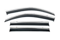 Toyota Land Cruiser Prado 150 2009-2023 Chrome Window Deflectors (4 pcs, Niken) photo 1