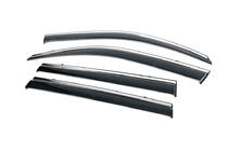 Toyota Land Cruiser Prado 150 2009-2023 Chrome Window Deflectors (4 pcs, Niken) photo 2