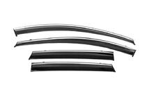 Volkswagen ID.4 2020- Window Deflectors with Chrome Trim Niken Luxury (4 pcs) photo 2