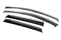 Volkswagen ID.4 2020- Window Deflectors with Chrome Trim Niken Luxury (4 pcs) photo 3