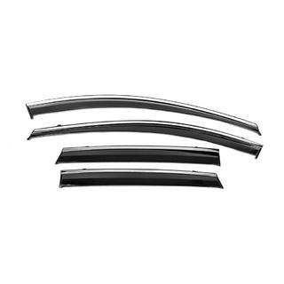 Window Deflectors with Chrome Trim Niken Luxury (4 pcs) photo 2