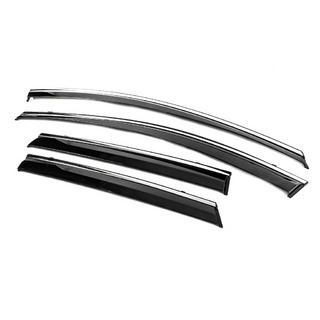 Window Deflectors with Chrome Trim Niken Luxury (4 pcs) photo 3