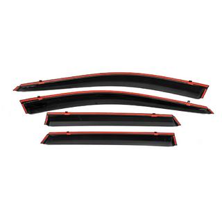 Window Deflectors with Chrome Trim Niken Luxury (4 pcs) photo 4