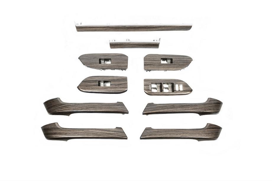 Toyota Land Cruiser Prado 150 2009-2023 Dark wood trim insert set Image