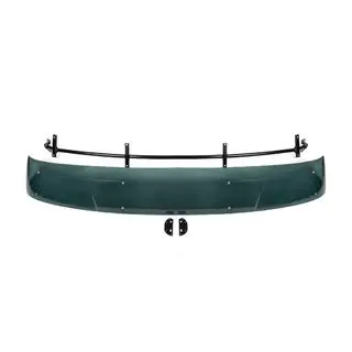 Windshield visor on frame (semi-transparent black gloss, 5mm) photo 1
