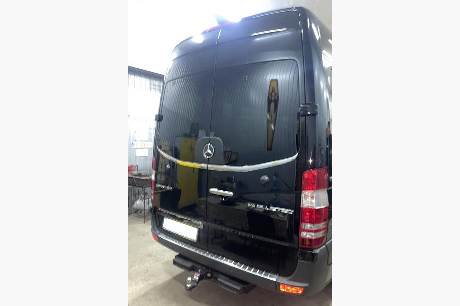 Mercedes Sprinter W906 2006–2018 Rear window trim Carmos (2 pcs, stainless steel) Photo 6