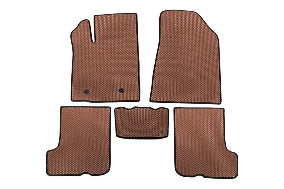 Renault Sandero 2007-2013 EVA Floor Mats (Brown) Image