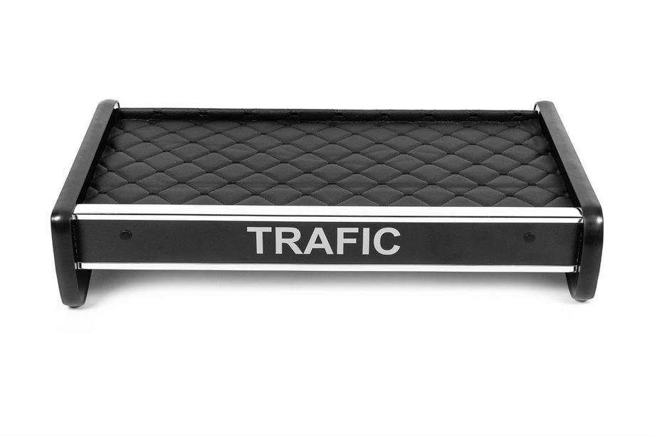 Renault Trafic 2001–2015 Dashboard Shelf (2001-2010, Black with Black Stitching) Image