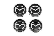 Mazda Black wheel center caps maz5955tur-bl (59mm to 55mm, 4 pcs) photo 1