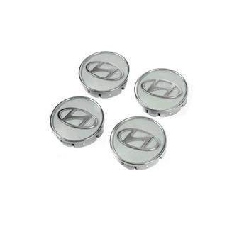 Wheel center caps grey hyun60tur-sir (59mm to 55mm, 4 pcs) photo 2