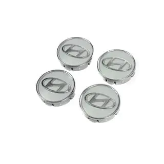 Wheel center caps grey hyun60tur-sir (59mm to 55mm, 4 pcs) photo 2