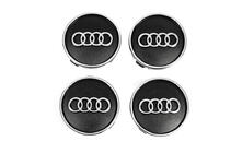 Audi Black wheel center caps au5955 (59mm x 55mm, 4 pcs) photo 1