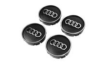 Audi Black wheel center caps au5955 (59mm x 55mm, 4 pcs) photo 2