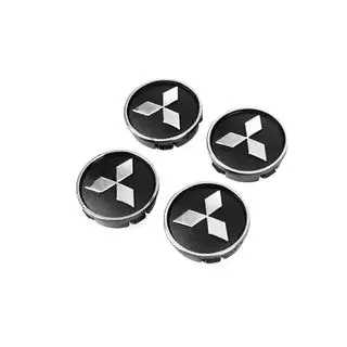 Black wheel center caps mit5955tur-b (59mm to 55mm, 4 pcs) photo 2