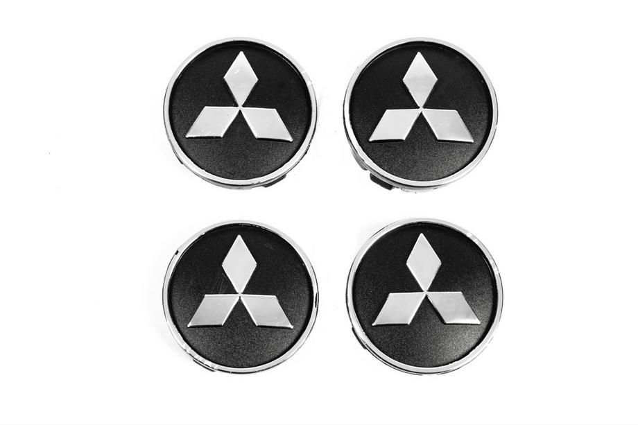 Mitsubishi Black wheel center caps mit5955tur-b (59mm to 55mm, 4 pcs) Image