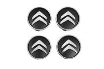Citroen Black wheel center caps cit5955tur-bl (59mm to 55mm, 4 pcs) photo 1