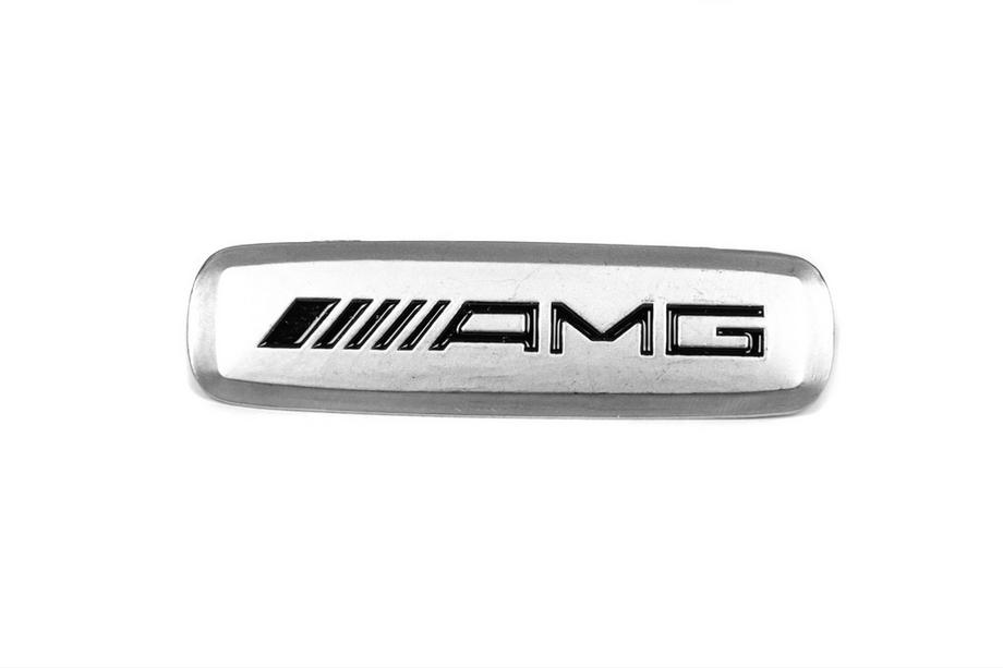 Mercedes-Benz AMG Aluminum Badge for Floor Mats (1 pc) Photo 1