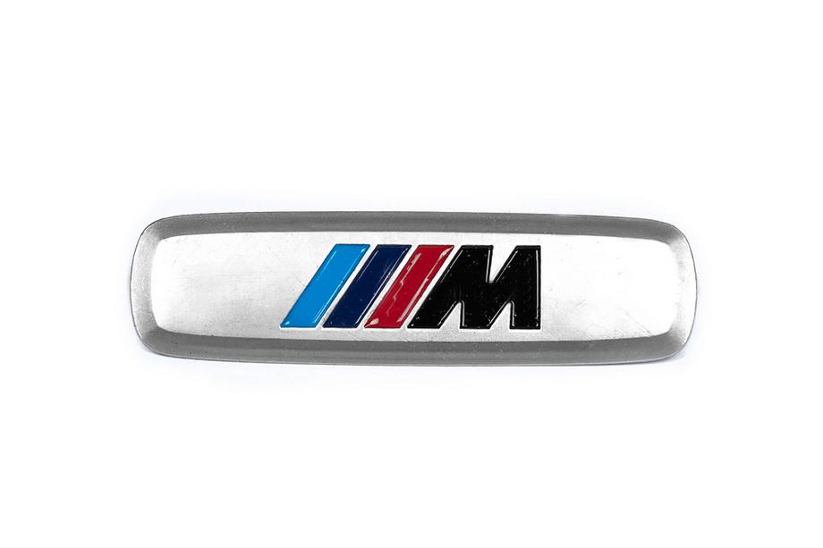 BMW Aluminum badge for car mats (1 pc, M Series) Photo 1