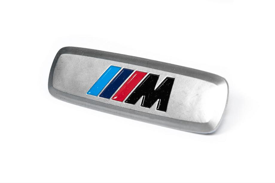 BMW Aluminum badge for car mats (1 pc, M Series) Photo 2
