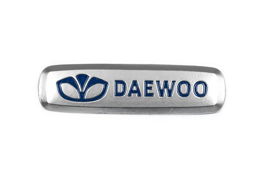 Daewoo Aluminum Badge for Car Mats (1 pc) Image