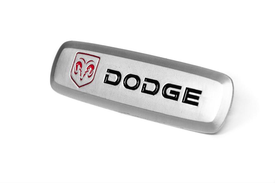 Dodge Aluminum Badge for Car Mats (1 pc) Image