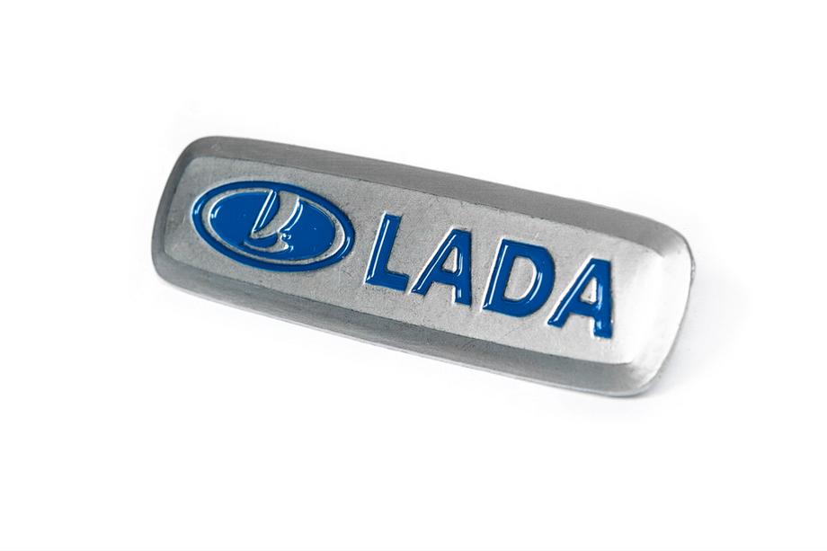Lada Aluminum Badge for Car Mats (1 pc) Photo 2
