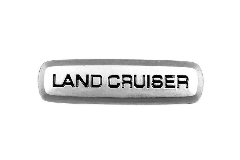 Toyota Land Cruiser Aluminum Badge for Floor Mats (1pc) Image