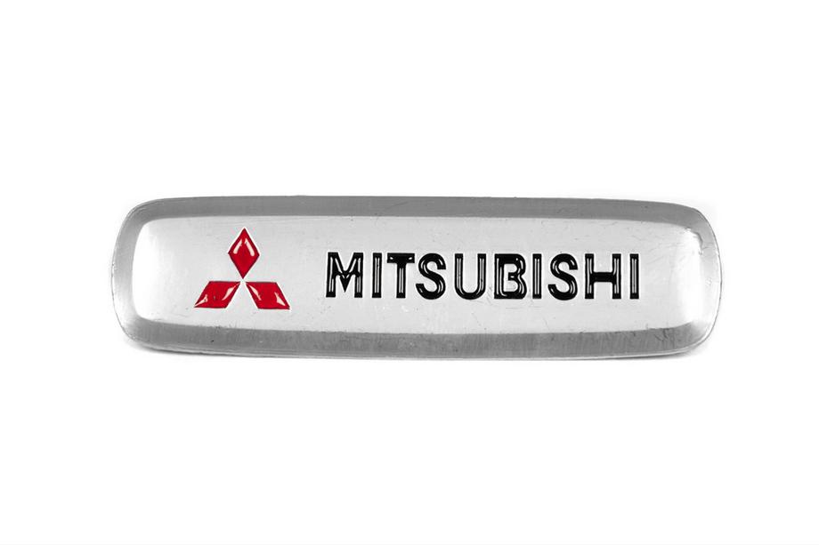 Mitsubishi Aluminum Badge for Car Mats (1 pc) Image
