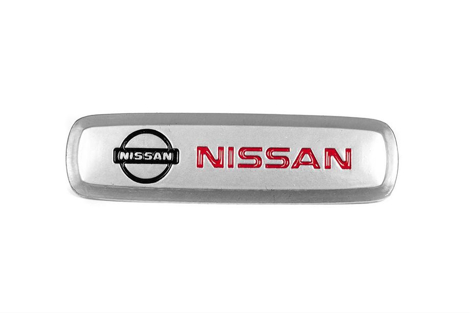 Nissan Aluminum Badge for Car Mats (1 pc) Photo 1
