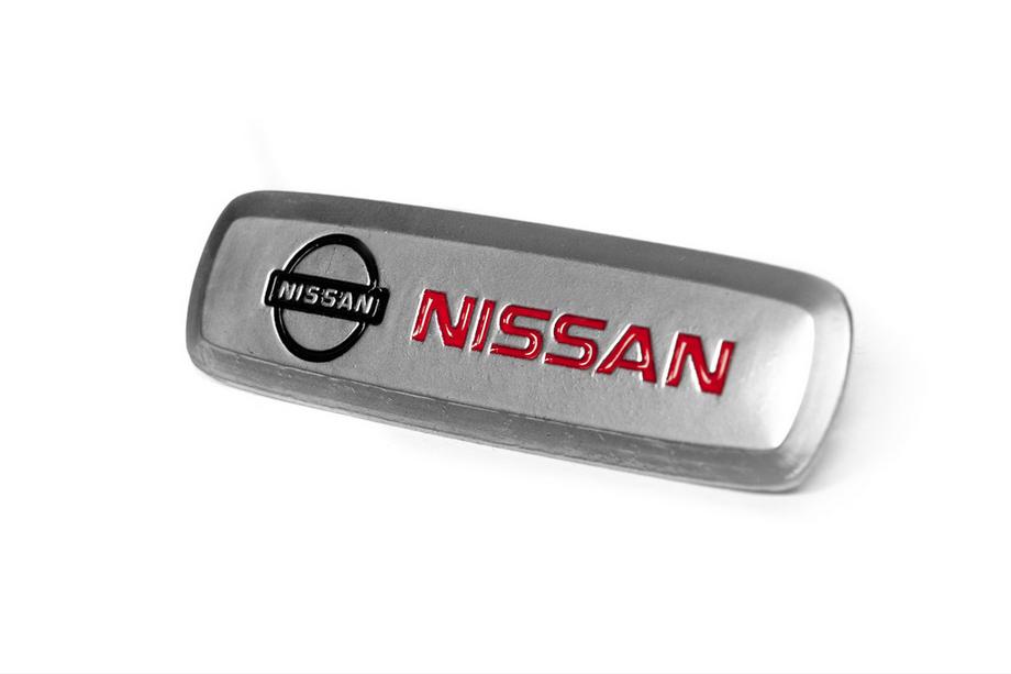 Nissan Aluminum Badge for Car Mats (1 pc) Photo 2
