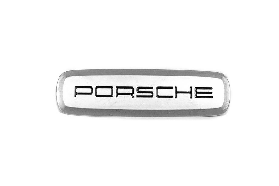 Porsche Aluminum Badge for Car Mats (1 pc) Image