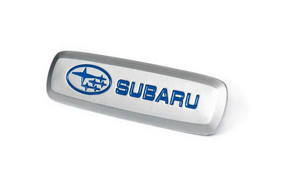 Subaru Aluminum Badge for Car Mats (1 pc) Image
