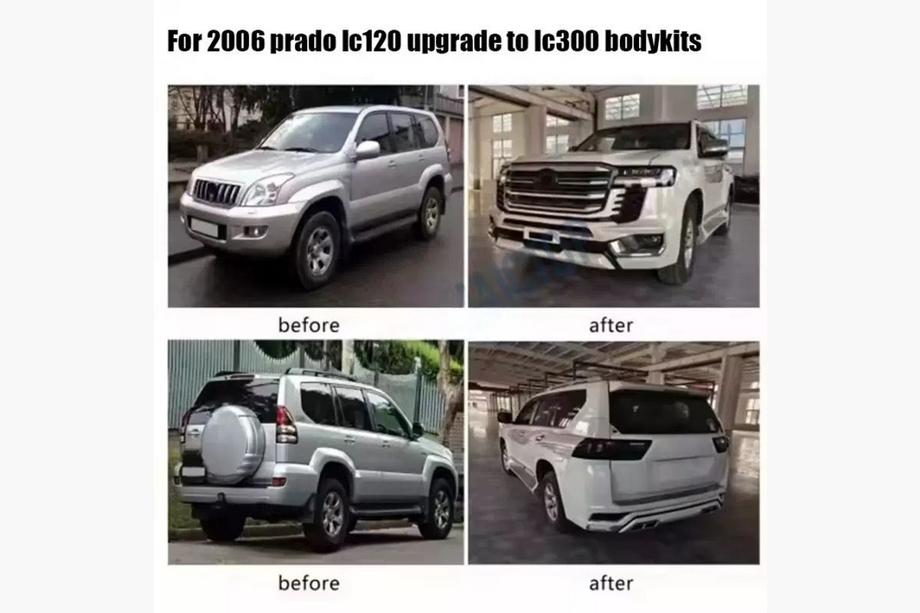 Toyota Land Cruiser Prado 120 2002-2009 Facelift Body Kit to LC 300 Photo 7