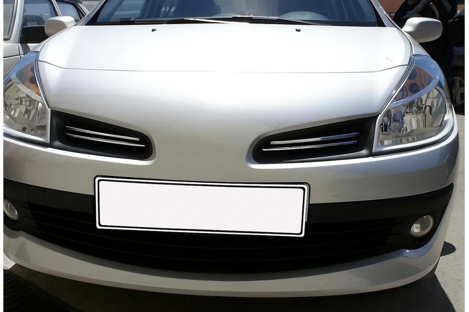 Renault Clio III 2005-2012 Chrome Grille Covers (4 pcs, Stainless Steel) Image