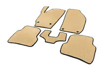 Skoda Fabia 2007-2014 EVA Floor Mats (Beige) photo 2